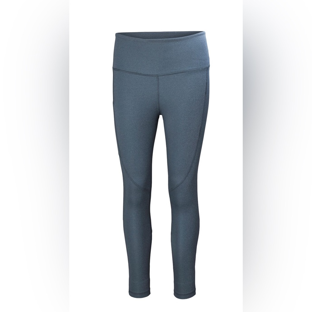 HELLY HANSEN Women's 7/8 Length Constructed Leggings Grey Pockets Size Small